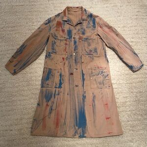 Antique 1910s Men’s CANTRIPUM Denim Work Coat Jacket Duck Canvas 20s VTG Wear